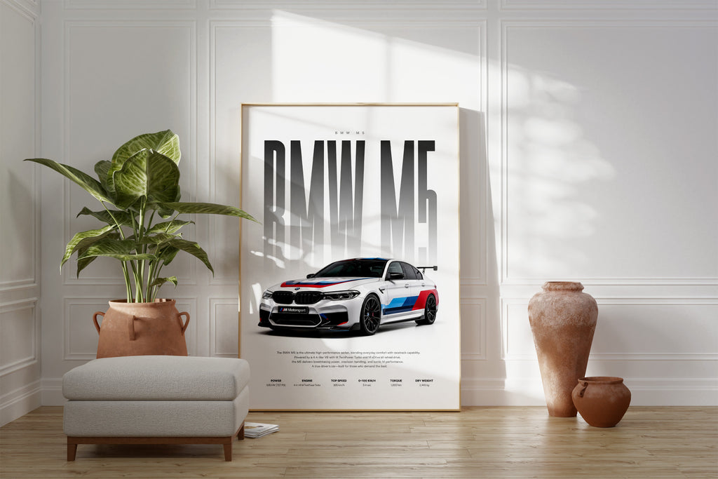 Motorsport Limousine Poster · Geschenkidee · Performance Auto Wandbild · Deko Print ohne Rahmen