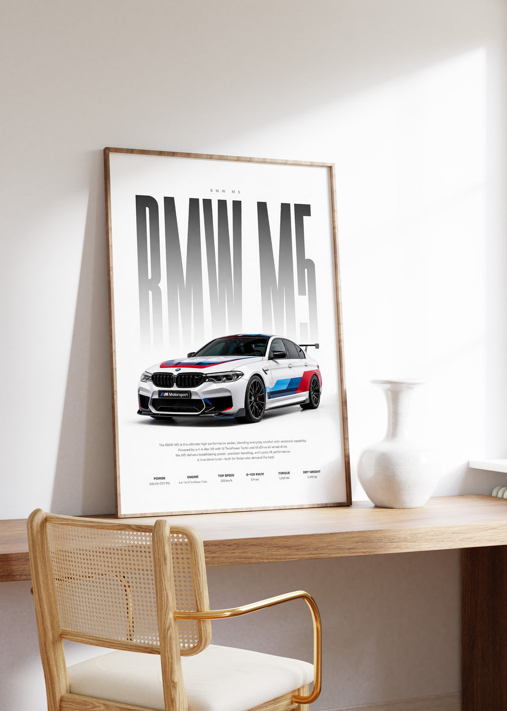 Motorsport Limousine Poster · Geschenkidee · Performance Auto Wandbild · Deko Print ohne Rahmen