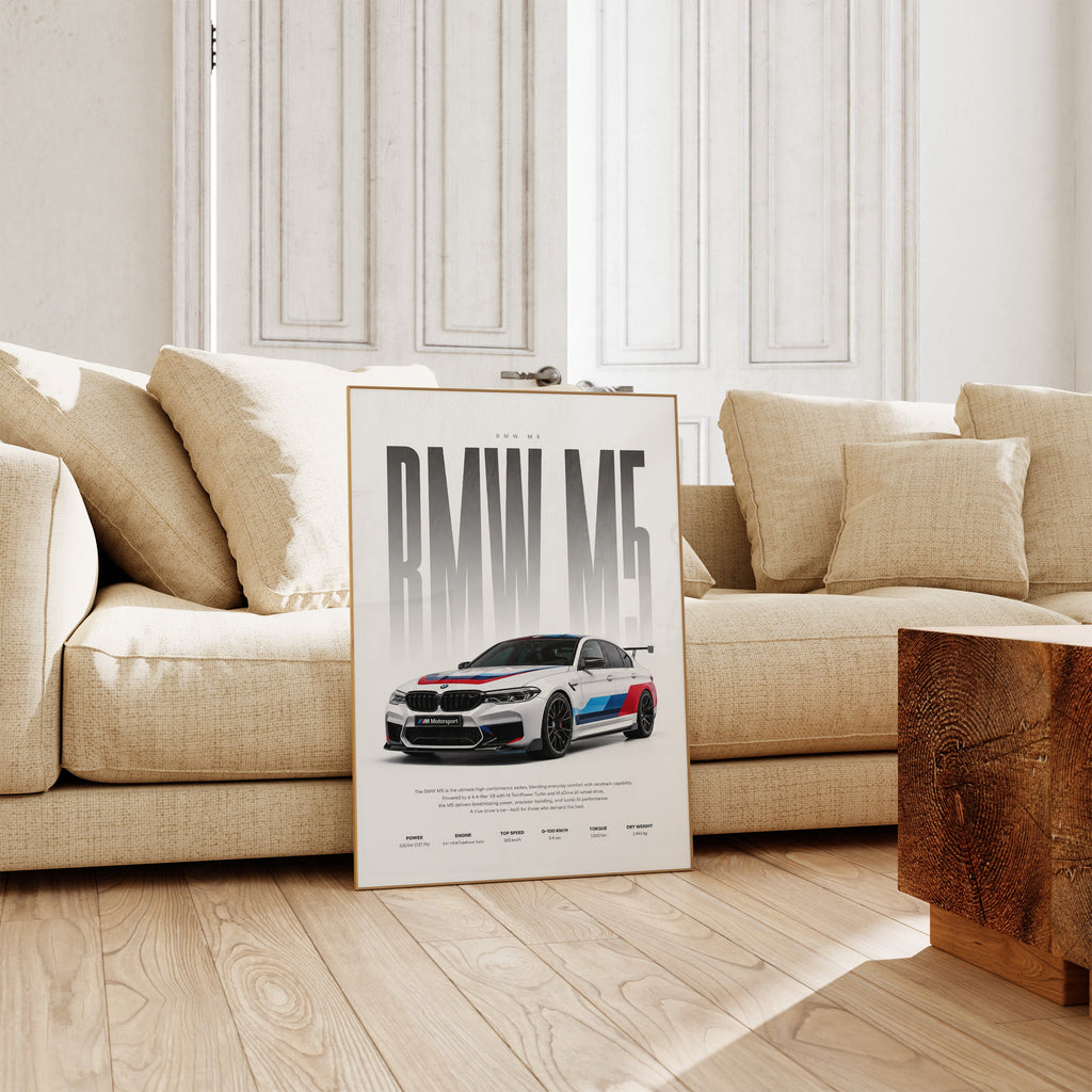 Motorsport Limousine Poster · Geschenkidee · Performance Auto Wandbild · Deko Print ohne Rahmen