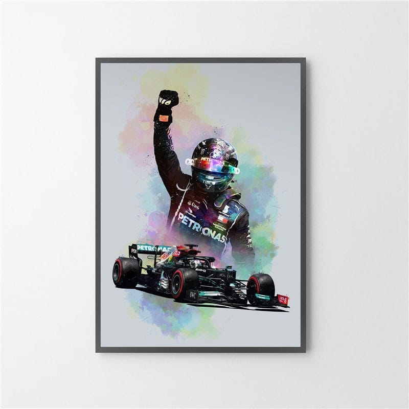 Poster Formel 1 Rennfahrer Helm · Deko Print ohne Rahmen
