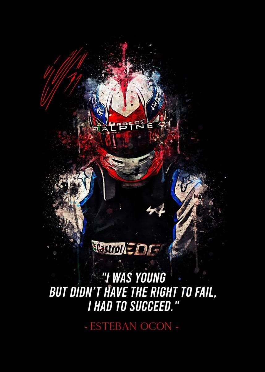 Poster Formel 1 Rennfahrer Legenden Sprüche · Deko Print ohne Rahmen