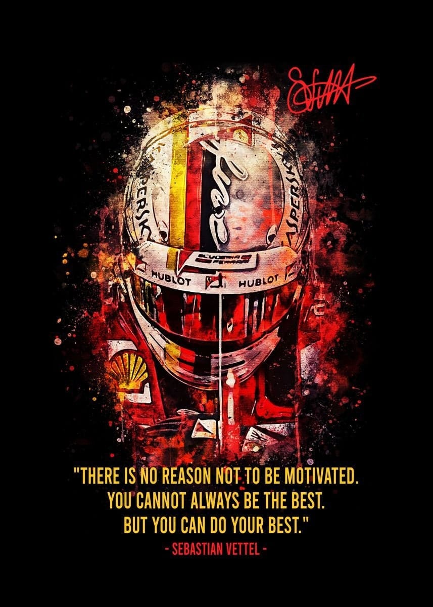 Poster Formel 1 Rennfahrer Legenden Sprüche · Deko Print ohne Rahmen