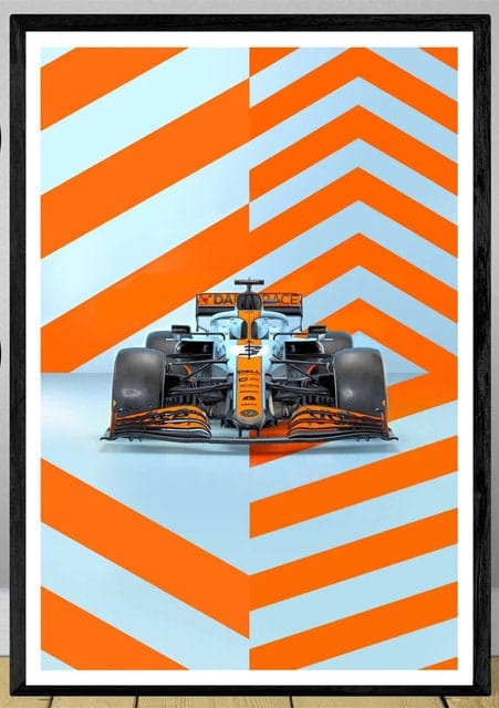 Poster Formel 1 Rennwagen Grand Prix Rennfahrer Namen Wagen Nummer ·  Deko Print ohne Rahmen