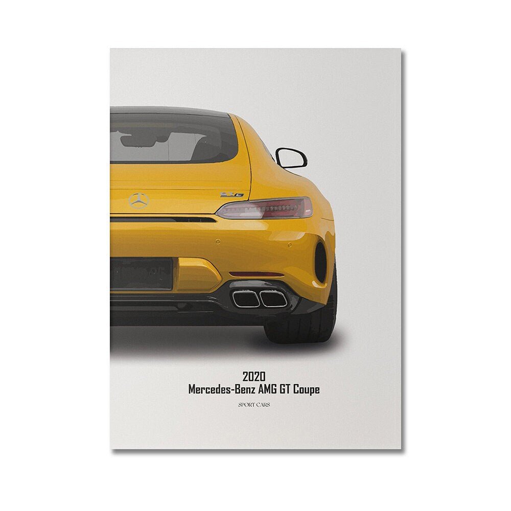 Poster Sportwagen BMW PORSCHE FERRARI Nissan Super Sport Auto · Geschenk für ihn · Wohnzimmmer & Büro · Wand Deko · Print ohne Rahmen