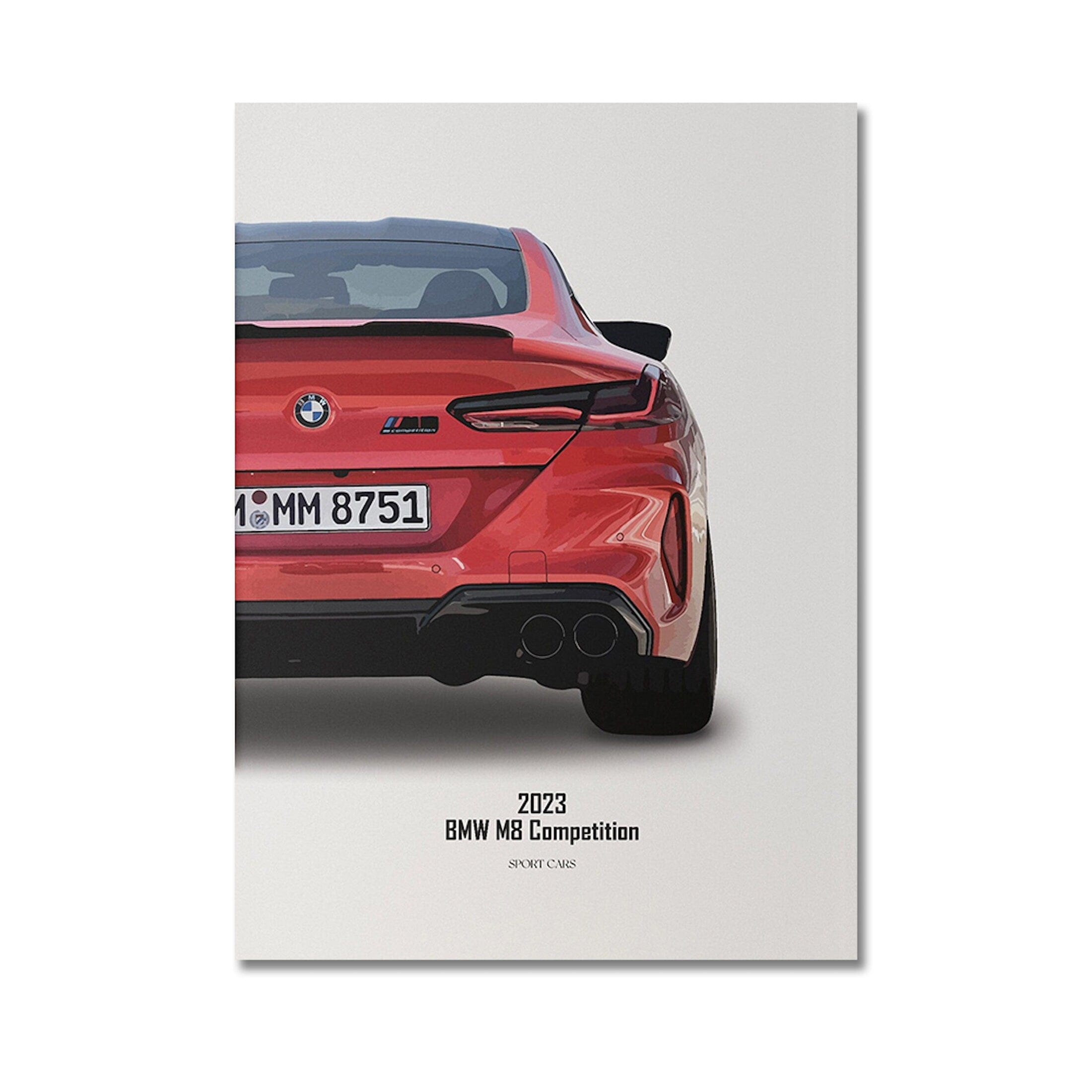 Poster Sportwagen BMW PORSCHE FERRARI Nissan Super Sport Auto · Geschenk für ihn · Wohnzimmmer & Büro · Wand Deko · Print ohne Rahmen