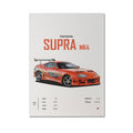 Poster Sportwagen TOYOTA SUPRA GT86  Klassiker Legenden · Geschenk für ihn · Wohnzimmmer & Büro · Wand Deko · Print ohne Rahmen